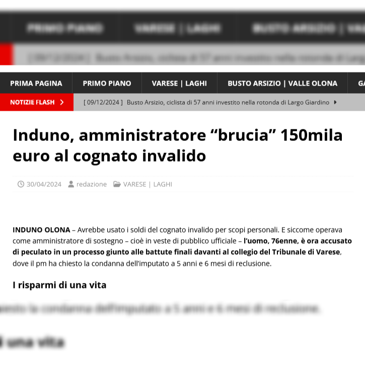 Induno, upravitelj 'zapravi' 150.000 evrov invalidnega svakara